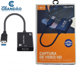 Placa De Captura De Vídeo Hdmi Para USB 3.0 Full HD 1080P 4K Streaming INOVA
