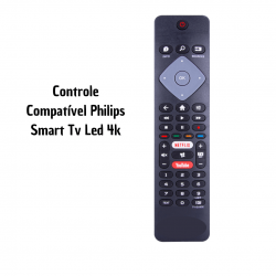 Controle Compativel Philips Smart Tv Led 4k VC-A8276