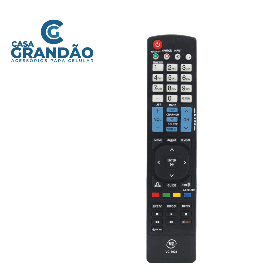 Controle Lg Remoto Tv Lcd Led 3d VC-A8024